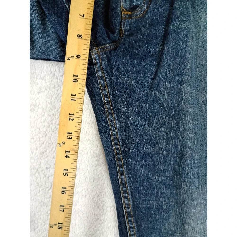 Vintage Vans Straight Leg Denim Jeans Mens 32x34 Blue Y2K Skate Streetwear